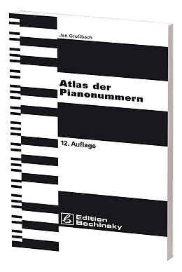 Kartonierter Einband Atlas der Pianonummern von Jan Grossbach