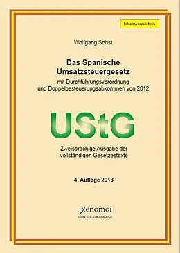 E-Book (pdf) Das spanische Umsatzsteuergesetz (mit Durchführungsverordnung und DBA) - PDF Ausgabe von Wolfgang Sohst