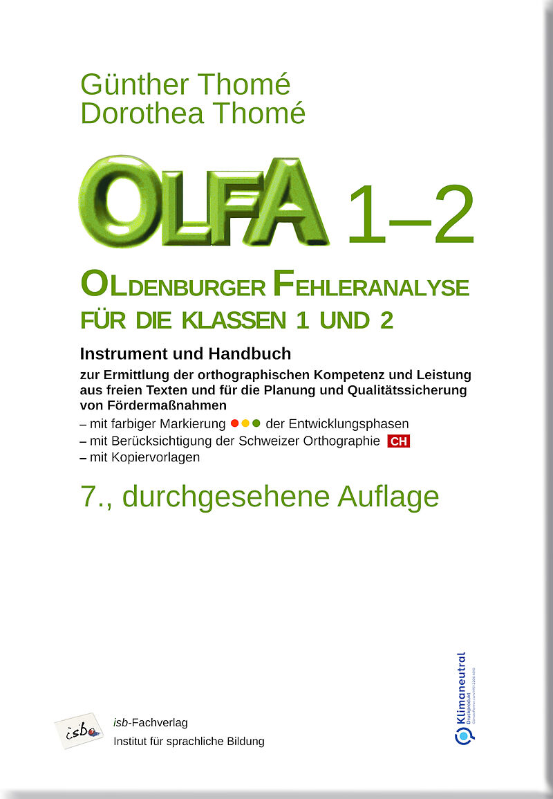 OLFA 1-2: Oldenburger Fehleranalyse für die Klassen 1 und 2.