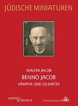 Kartonierter Einband Benno Jacob von Walter Jacob