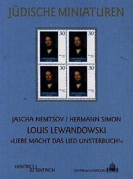 Kartonierter Einband Louis Lewandowski von Jascha Nemtsov, Hermann Simon
