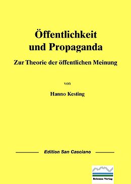 E-Book (pdf) Öffentlichkeit und Propaganda von Hanno Kesting