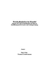E-Book (pdf) Preiskalkulation im Handel von Thomas Gondermann