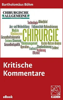 E-Book (epub) Kritische Kommentare von Bartholomäus Böhm