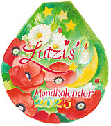 Kalender Lutzis Mondkalender rund Ø 16cm (Tagesabreisskalender) 2025 von Andrea Lutzenberger