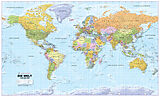 (Land)Karte Politische Weltkarte 1:20Mio deutsch von 
