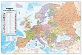 ungefaltete (Land)Karte Politische Europakarte als Poster, deutsch, ca. 90x61cm von