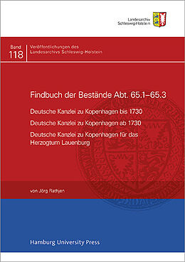 Fester Einband Findbuch des Bestandes Abt. 65.1-65.3 von Jörg Rathjen