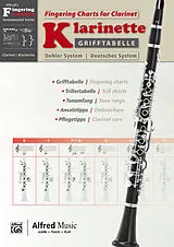  Notenblätter Grifftabelle Klarinette Oehler-System