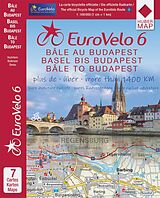 gefaltete (Land)Karte EuroVelo 6 (Basel - Budapest) 1: 100 000 von 