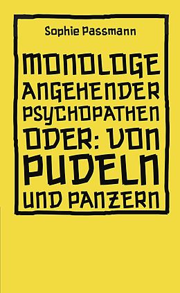 E-Book (pdf) Monologe angehender Psychopathen von Sophie Passmann