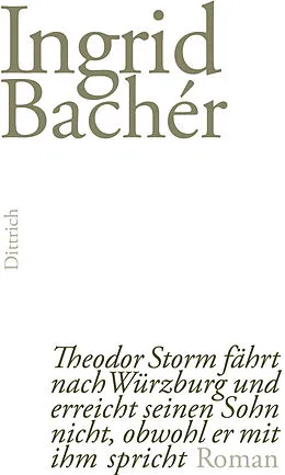 E-Book (epub) Theodor Storm fährt nach Würzburg und erreicht seinen Sohn nicht, obwohl er mit ihm spricht von Ingrid Bachér