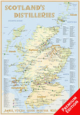 Carte (de géographie) Whisky Distilleries Scotland - Poster 70x100cm Premium Edition 600000 de Rüdiger Jörg Hirst
