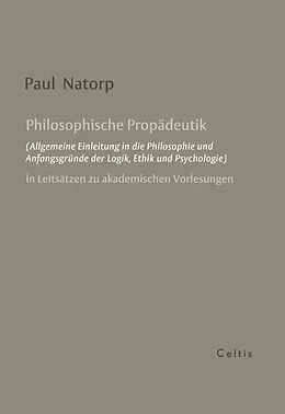 E-Book (pdf) Philosophische Propädeutik von Paul Natorp
