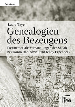 Kartonierter Einband Genealogien des Bezeugens von Laura Thyen