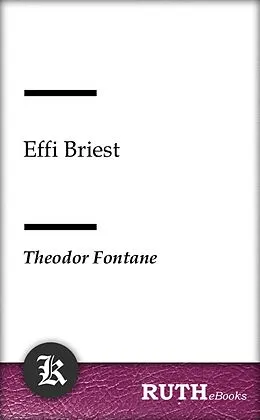 E-Book (epub) Effi Briest von Theodor Fontane