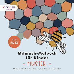 Kartonierter Einband Mitmach-Malbuch für Kinder - MUSTER von Anna-Kristina Schröder-Klasen