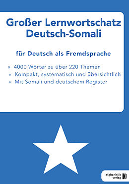 Kartonierter Einband Großer Lernwortschatz Deutsch-Somali für Deutsch als Fremdsprache von Noor Nazrabi