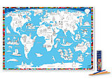 (Land)Karte Poster Malkarte Welt von Doris Schönhoff, Dirk Krüger