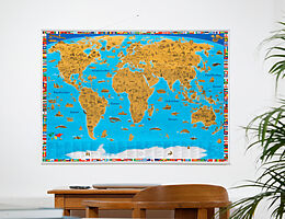(Land)Karte Erlebniskarte Rubbelposter Welt von Doris Schönhoff, Dirk Krüger