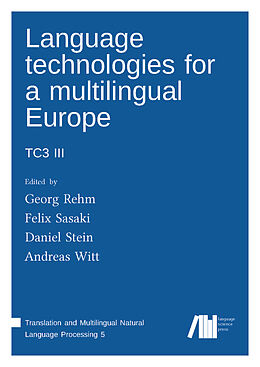 Livre Relié Language technologies for a multilingual Europe de 