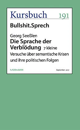 E-Book (epub) Die Sprache der Verblödung von Georg Seeßlen