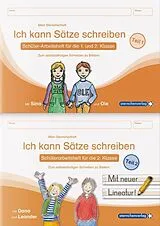 Kartonierter Einband Ich kann Sätze schreiben Teil 1 und 2 im Set - Schülerarbeitshefte für die 1. und 2. Klasse von Katrin Langhans