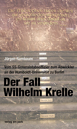 Kartonierter Einband Der Fall Wilhelm Krelle von Jürgen Rambaum