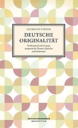 Kartonierter Einband Deutsche Originalität von Heinrich Stader