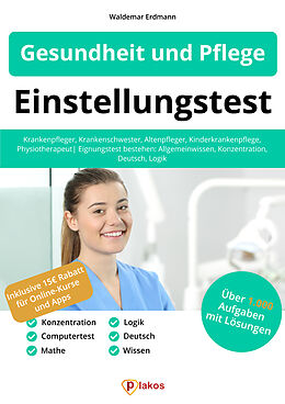 Kartonierter Einband (Kt) Einstellungstest Gesundheit und Pflege von Waldemar Erdmann