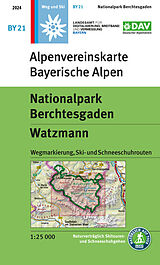 (Land)Karte Nationalpark Berchtesgaden, Watzmann von 