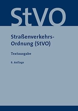 Kartonierter Einband Straßenverkehrsordnung (StVO) von 