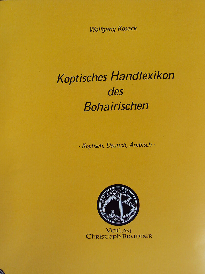 Koptisches Handlexikon des Bohairischen
