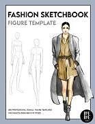 Couverture cartonnée Fashion Sketchbook Female Figure Template de Bye Bye Studio