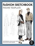 Couverture cartonnée Female & Male Fashion Sketchbook Figure Template de Bye Bye Studio