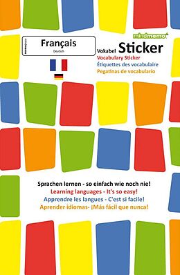 Mappe (Mpp) mindmemo Vokabel Sticker - Grundwortschatz Französisch / Deutsch - 280 Vokabel Aufkleber für Kinder und Erwachsene von Henry Fischer, Philipp Hunstein