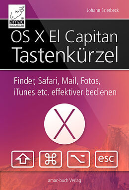 E-Book (pdf) OS X El Capitan Tastaturkurzbefehle von Johann Szierbeck