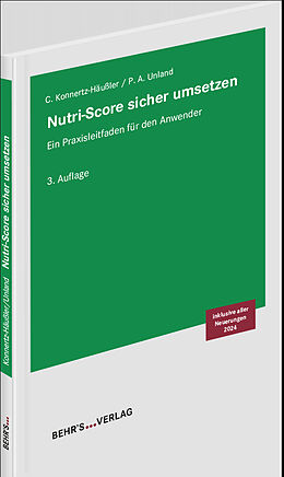 Kartonierter Einband Nutri-Score sicher umsetzen von Christine Konnertz-Häußler, LL.M., Petra Alina Unland