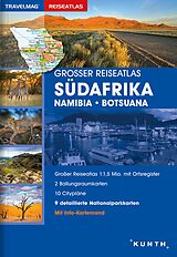 Kartonierter Einband Großer Reiseatlas Südafrika / Namibia / Botsuana von 