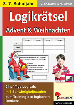 Geheftet Logikrätsel Advent &amp; Weihnachten von Tim Schrödel, Moritz Quast