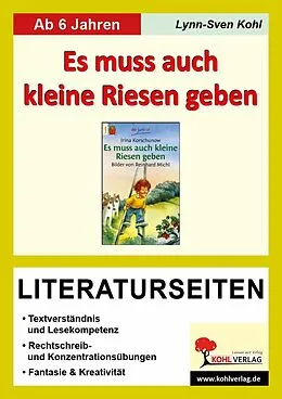 PDF Es muss auch kleine Riesen geben - Literaturseiten von Lynn-Sven Kohl