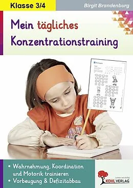 E-Book (pdf) Mein tägliches Konzentrationstraining / Klasse 3-4 von Birgit Brandenburg