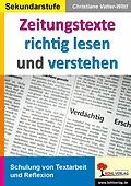 PDF Zeitungstexte richtig lesen und verstehen von Christiane Vatter-Wittl