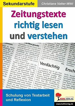 PDF Zeitungstexte richtig lesen und verstehen von Christiane Vatter-Wittl