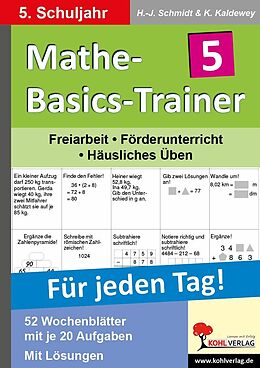 E-Book (pdf) Mathe-Basics-Trainer / Klasse 5 von Hans J Schmidt, Kurt Kaldewey