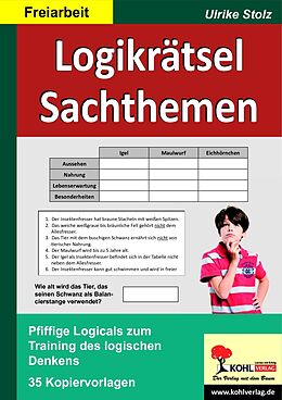 E-Book (pdf) Logikrätsel Sachthemen von Ulrike Stolz