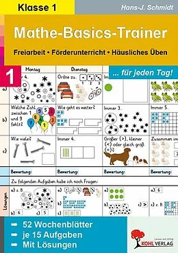 E-Book (pdf) Mathe-Basics-Trainer / Klasse 1 von Hans-J. Schmidt