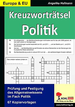 E-Book (pdf) Kreuzworträtsel Politik / Europa von Angelika Hofmann