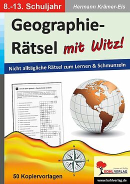 E-Book (pdf) Geographie-Rätsel mit Witz! - 8.-13. Schuljahr von Hermann Krämer-Eis