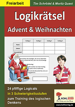 E-Book (pdf) Logikrätsel Advent &amp; Weihnachten von Tim Schrödel, Moritz Quast